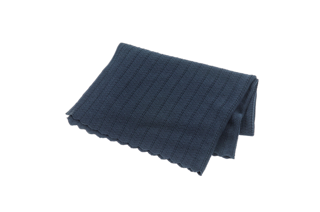 Smallstuff medvilnės pledas "Navy"