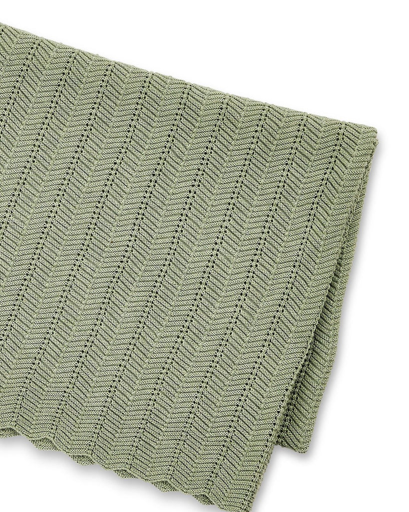 Smallstuff medvilnės pledas "Light green"