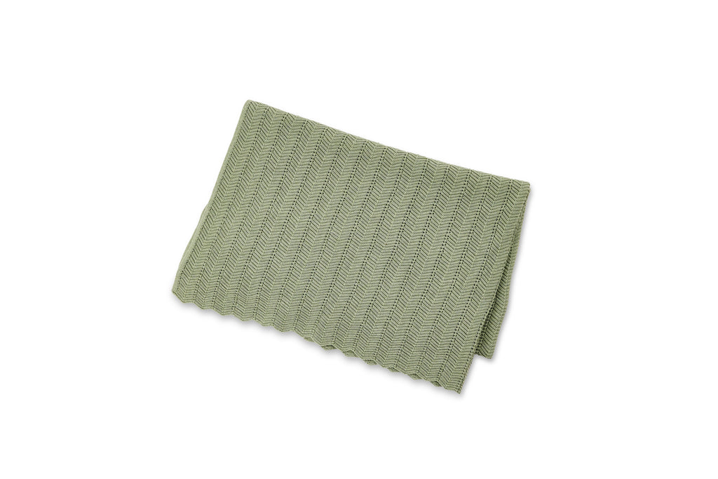 Smallstuff medvilnės pledas "Light green"