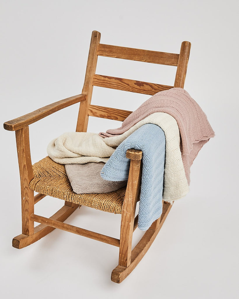 Smallstuff merino vilnos pledas "Off white"