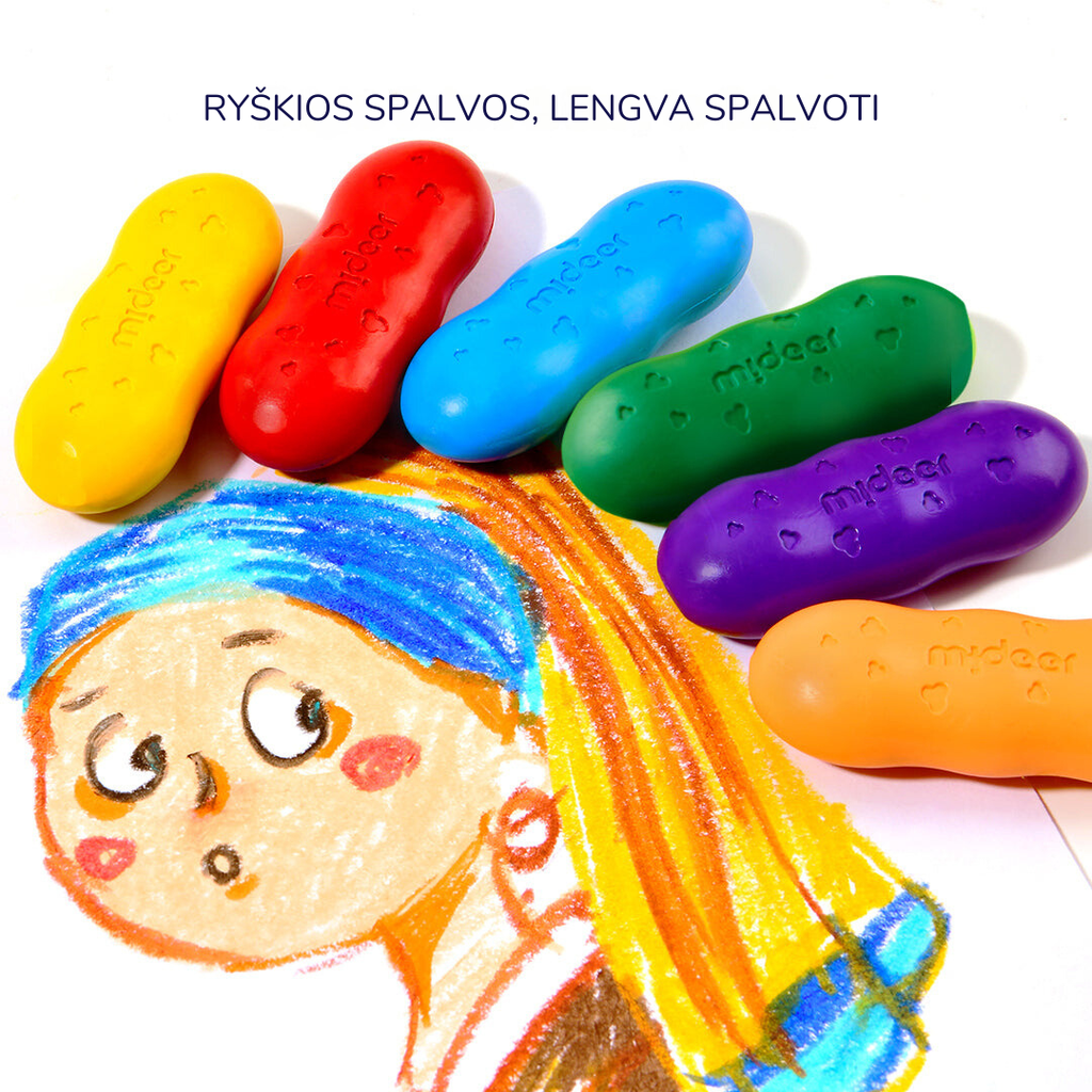 Mideer bičių vaško kreidelės "Pupelės"