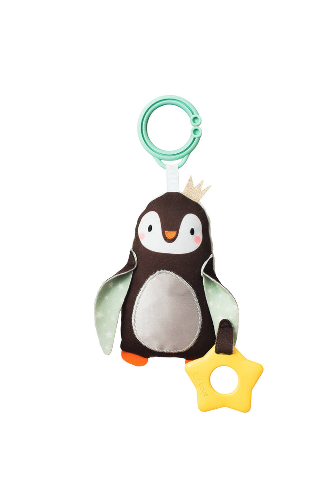Pakabinamas žaislas kūdikiams su kramtuku "Princas pingvinas"